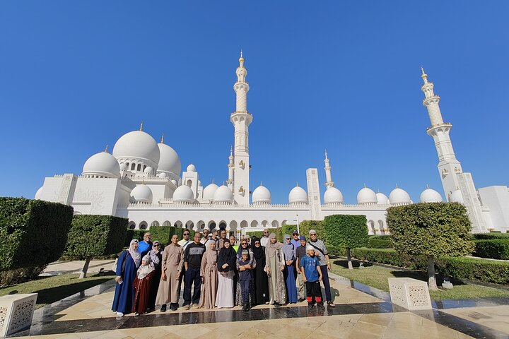 Discover the beauty of Abu Dhabi with visits to the stunning Sheikh Zayed Grand Mosque and the charming Heritage Village offering a glimpse into the city's rich culture and history.